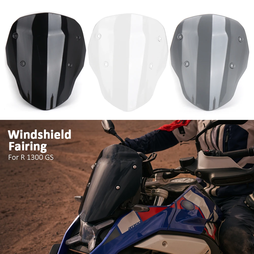 

Motorcycle Windscreen Windshield Wind Deflectors Fairing Black Transparent Smoky For BMW R 1300 GS R1300GS R1300 GS r1300gs