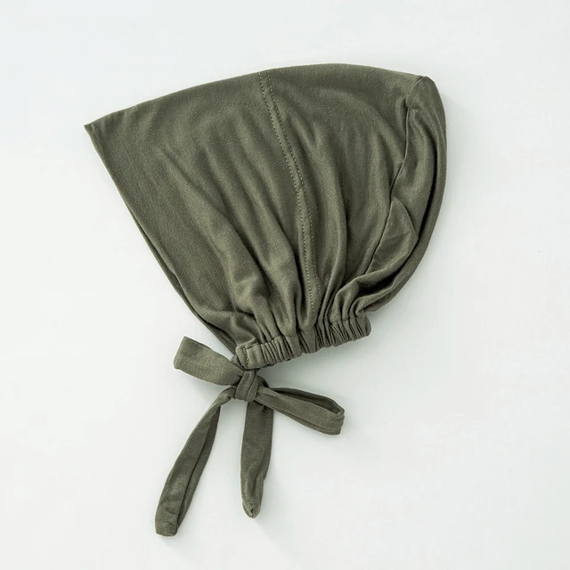 82 couleurs cravate dos sous-embouts mode femmes intérieur Hijab casquette musulmane Bonnet plaine islamique coton Spandex Jersey DEW sous-écharpe