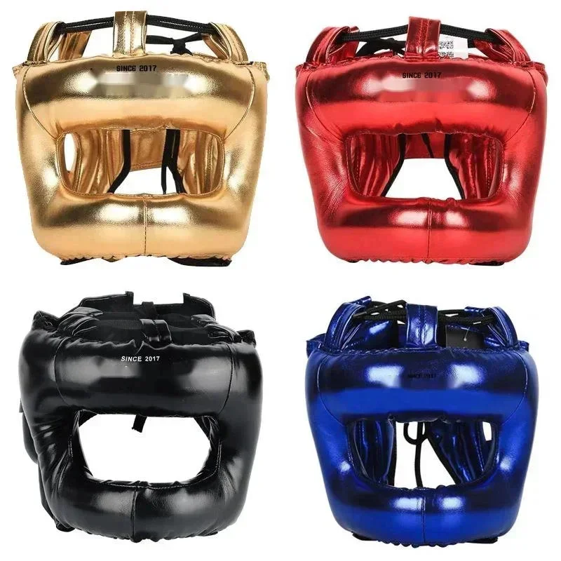 Cross Beam Enclosed Head Protection Nose Bridge Boxing And Fighting Helmet MMA Full Surround Training Protective Helmet