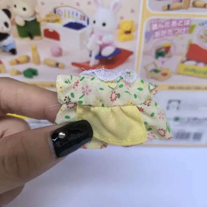 Genuine Japanese Authentic bulk goods play house toy doll animal mini ornament Defective and broken skin14 animal toy set,doll house toys