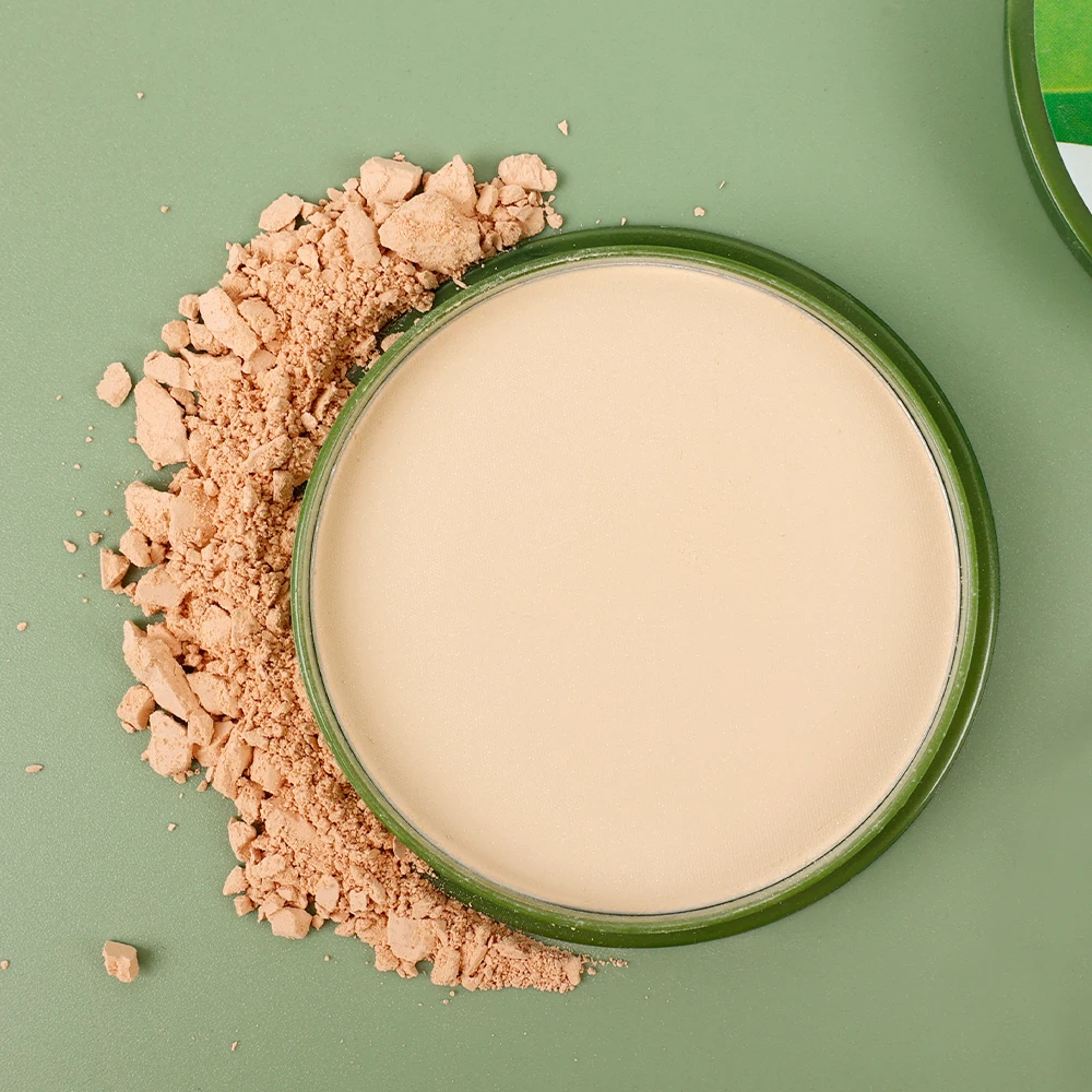 1PC Waterproof Aloe Vera Moisturizing Face Powder Smoothing Pressed Powder Breathable Makeup Concealer Brighten Foundation pressed powder foundation concealer powder compact powder face powder