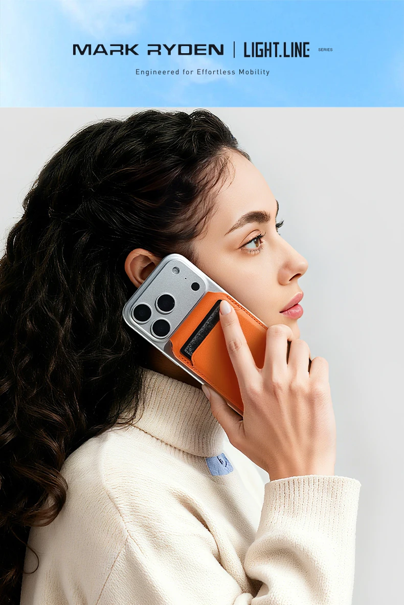 Mark Ryden Minisopuru Magnetischer Brieftaschen-Telefonständer für iPhone 17 16 15 MagSafe-Telefikkartenständer Leder-Magnetkartenhalter – Detail 1