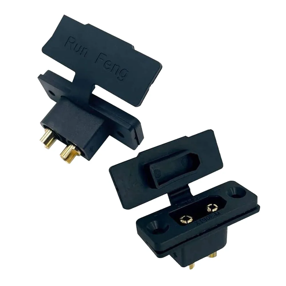 Amass XT90E-M Battery Connector battery connector XT90E Male Plug Gold-Plated Connector PVC Protective Sleeve Dust Cap For RC Aircraft Drone