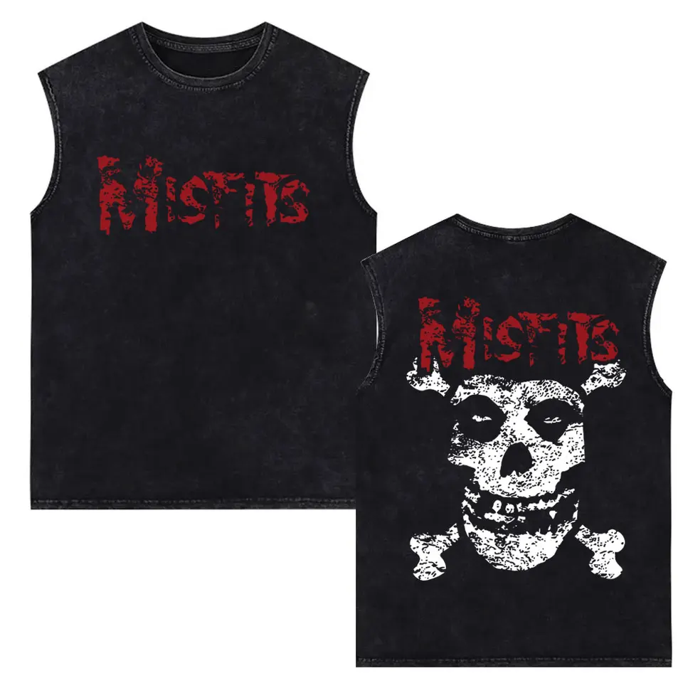 Horror Punk Misfits 20 Years of Terror Skull Rock Washed