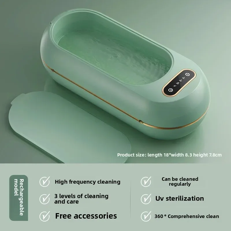 Small home ultrasonic cleaning machine, jewelry and glasses cleaning device, multi-function from mainland China