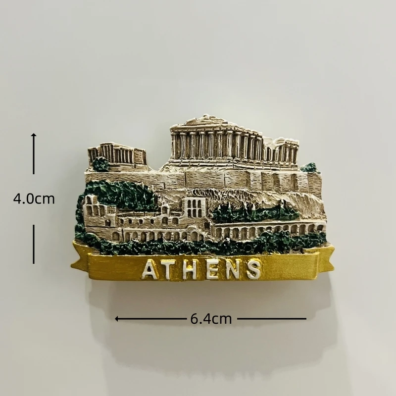 Greek Islands 3D Stereoscopic Souvenir Refrigerator Magnet