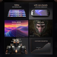 Портальная игровая консоль AYN Odin2, 7-дюймовый OLED-экран, 120 Гц, видеовыход 4K, аккумулятор 8000 мАч, воздушное охлаждение, Qualcomm 8 Gen 2 Android13 — изображение 3