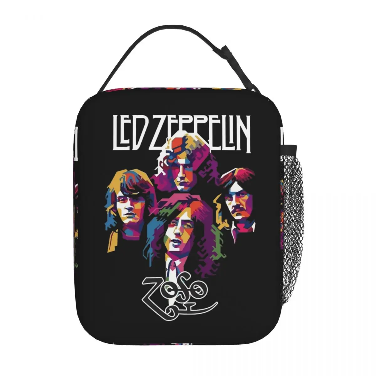 

Music Band Led Zeppelins Merch Insulated Lunch Bag For Travel Food Storage Bag Portable Cooler Thermal Lunch Boxes