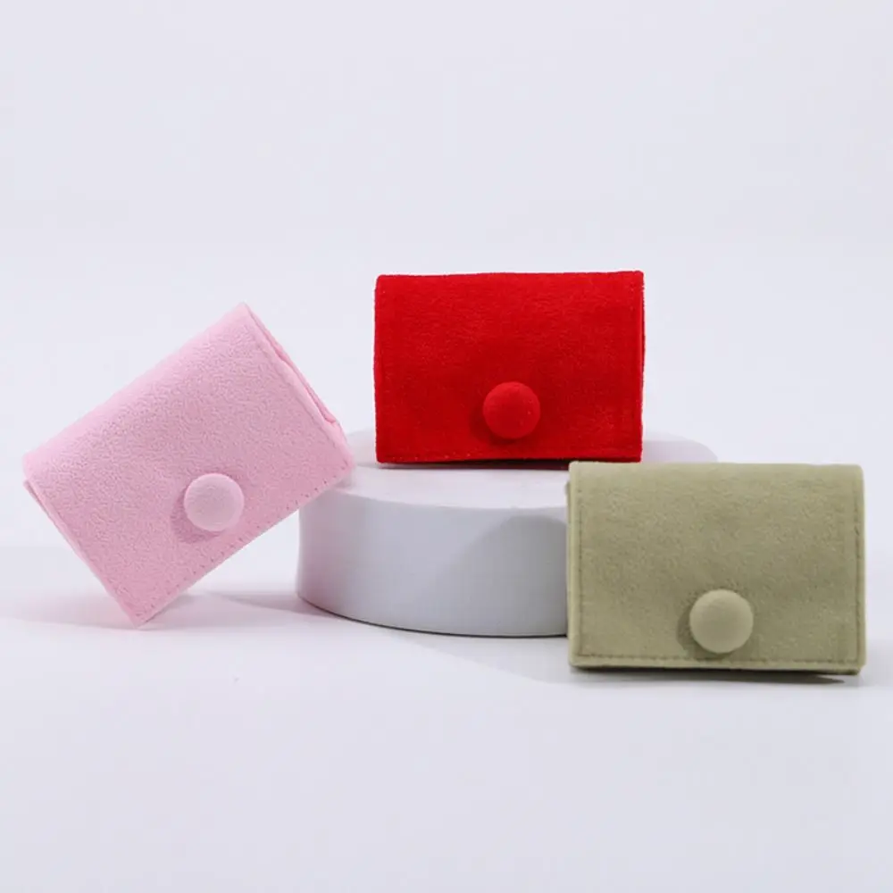 

Corduroy Women Jewelry Box Exquisite Necklaces Case Mini Storage Box Rings Box Multi-purpose Jewelry Case Women
