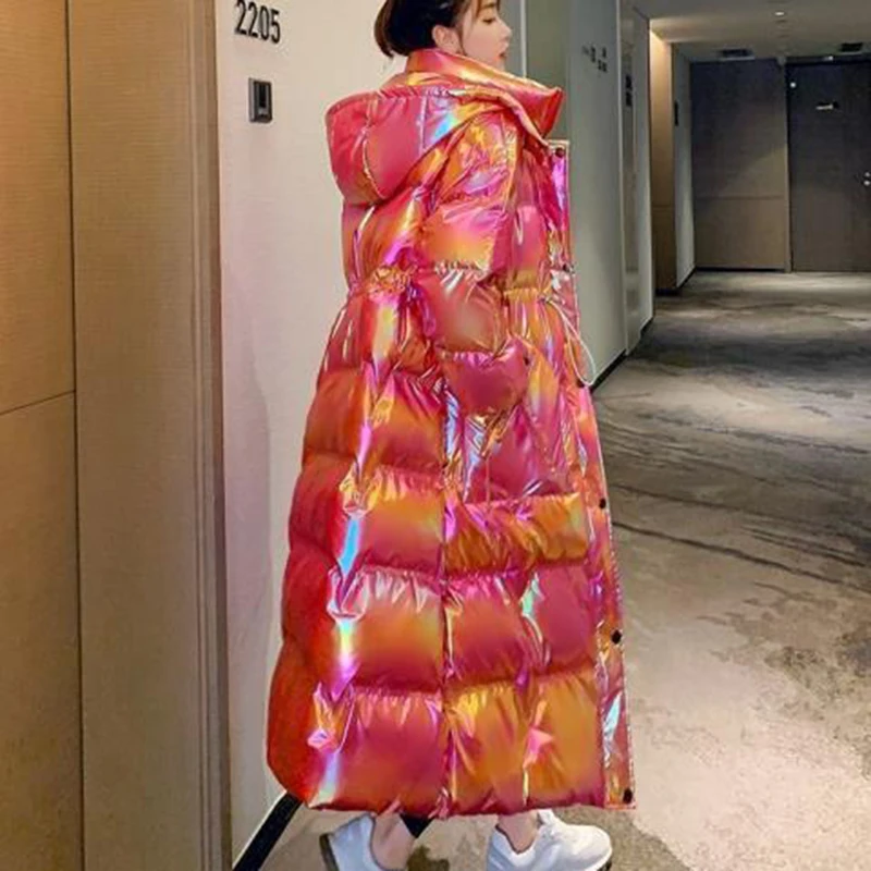 

Female Winter Waterproof Long Parkas Down Cotton Padded Coat Women New Hooded Snow Jacket Fashion Thick Warm Oversized Outerwear