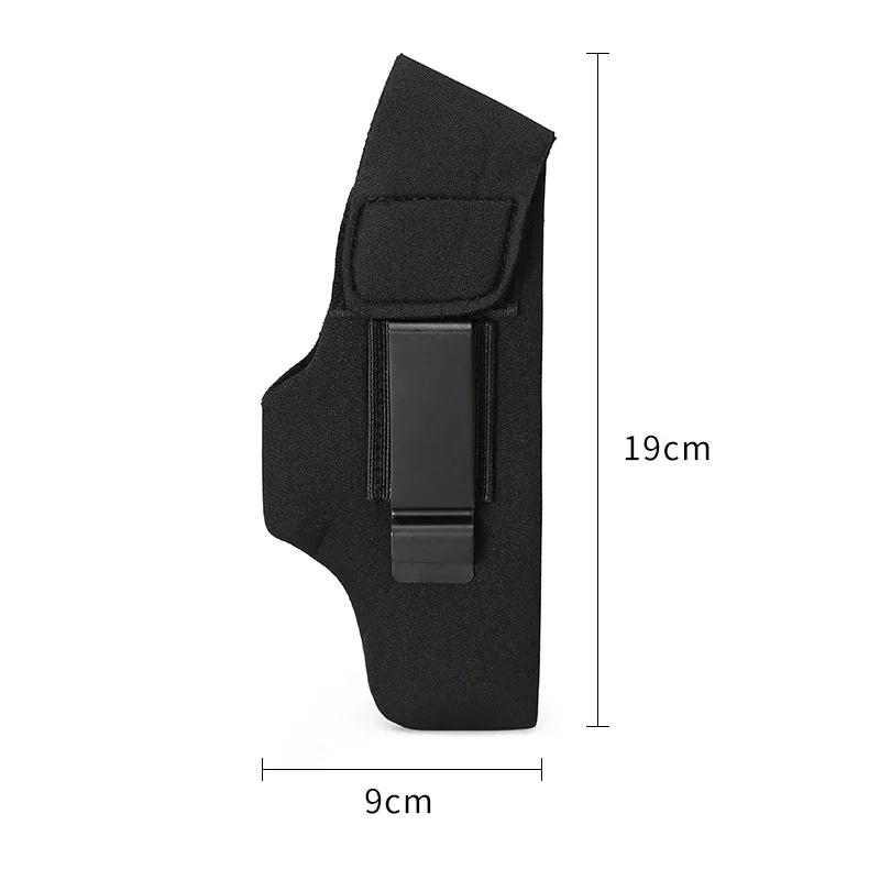 Description Picture 3 of itemUniversal Concealed Carry Gun Holster IWB OWB Handgun Holder Waist Bag Hunting Accessories Left Right Metal Clip Pistol Holsters