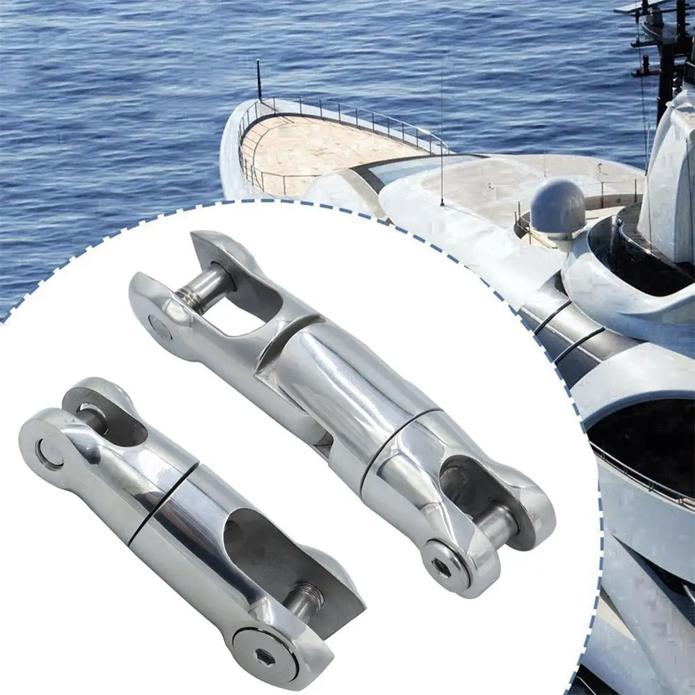 

Поворотный соединитель из нержавеющей стали для морской лодки, 6-8 мм, 10-12 мм, многонаправленный сверхпрочный двойной якорь, Поворотный соединитель