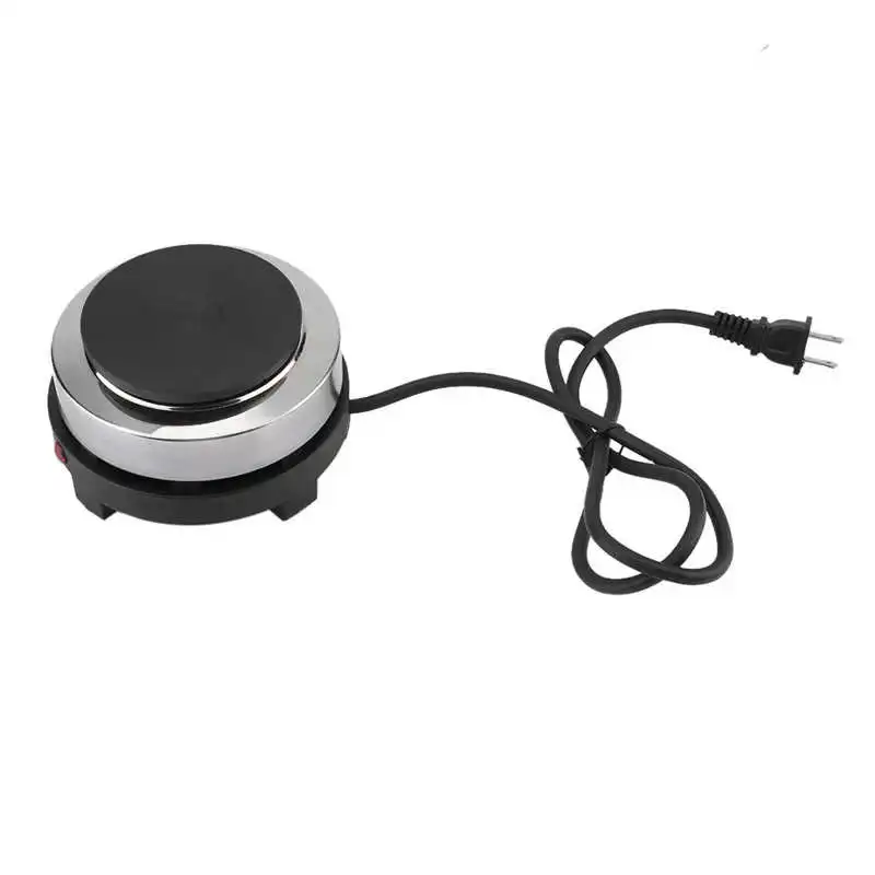 Portable 110V 500W Electric Mini Stove Hot Plate Multifunction Home Heater (US Plug 110V) Coffee Heater Stove Cooking Plate 3