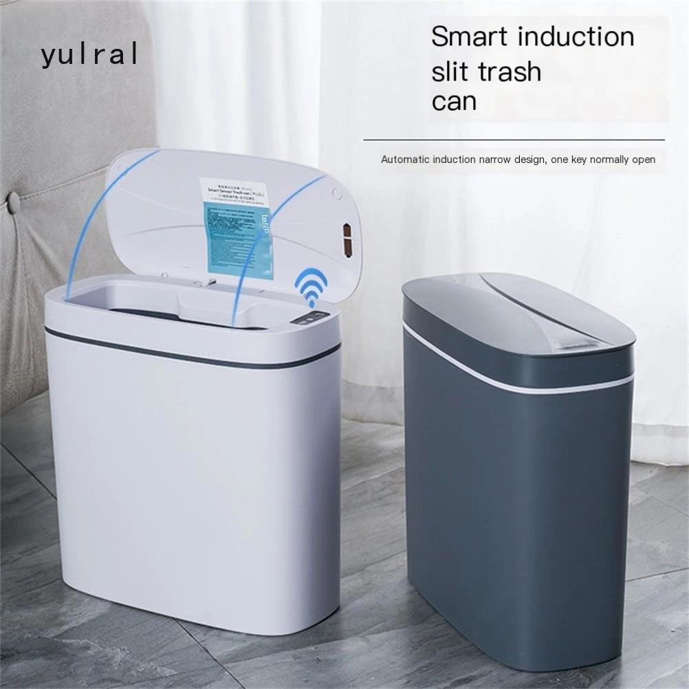 Automatic Bathroom Sensor Trash Smart Sensor Electronic Trash 14l