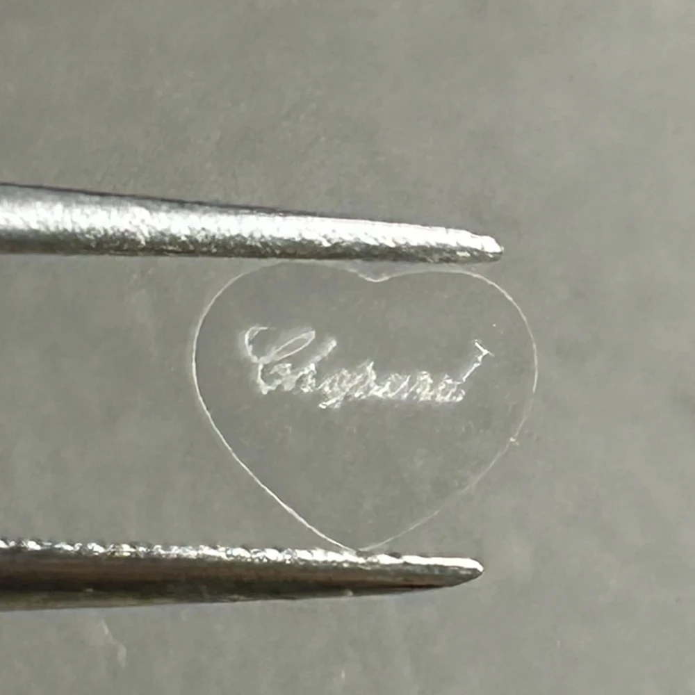 맞춤형 레이저 로고 5x6x0.7mm 하트 모양 이중 플랫 코인 화이트 사파이어 유리-Freehip.co.kr