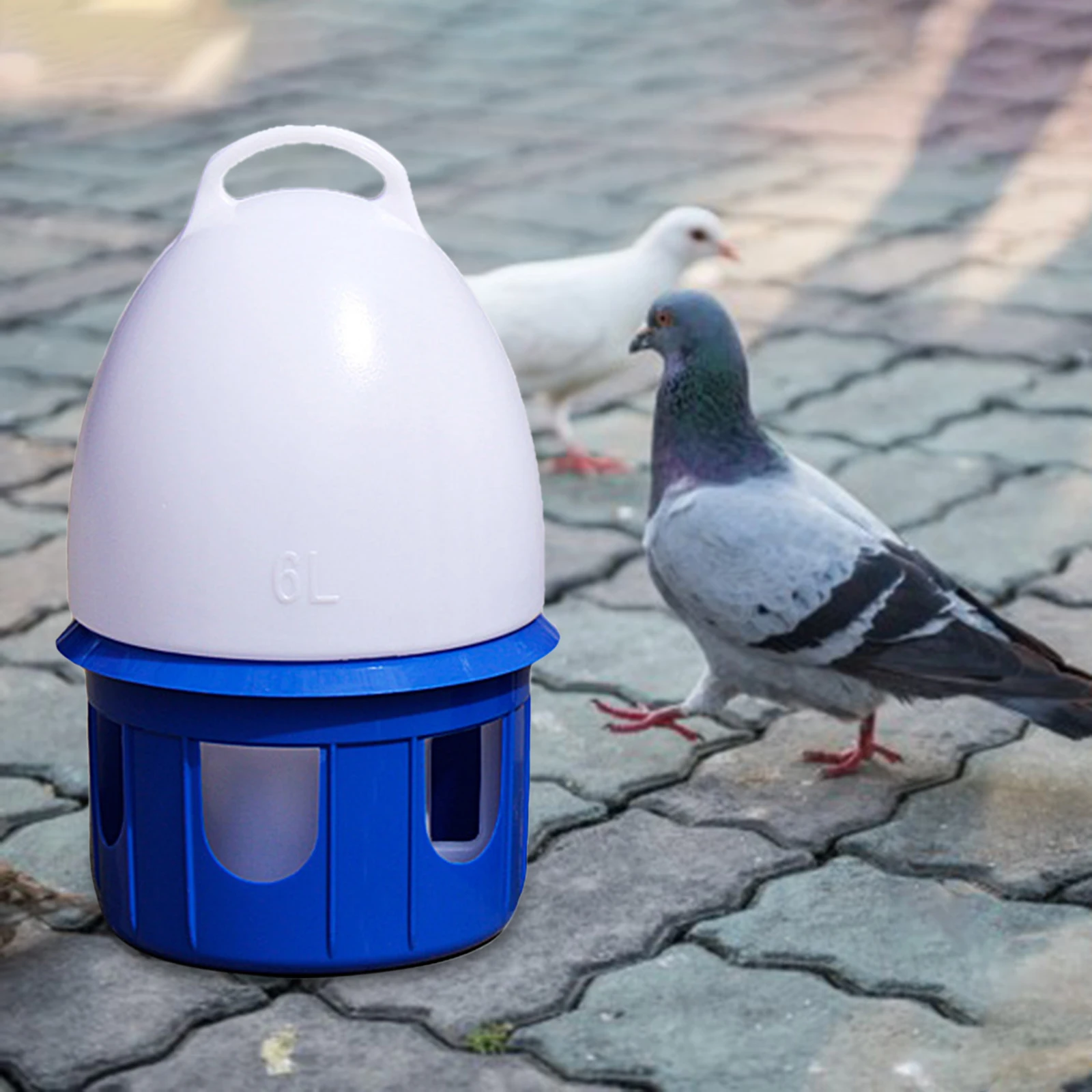 Bird Water Drinker Large Capacity Automatic Bird Water Dispenser Drinker Water Bottle Cage Accessories Feeding Pigeon Waterer for Dove Duck