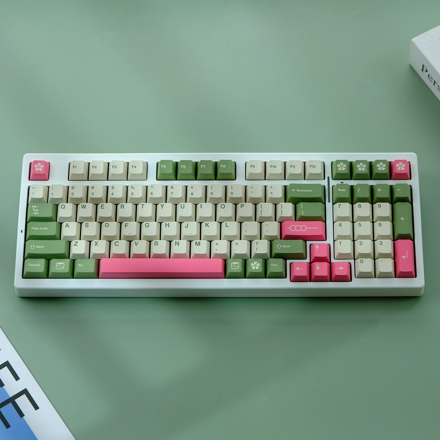 1 Set GMK Hanami Dango Keycaps PBT 5 Sides Dye Sublimation