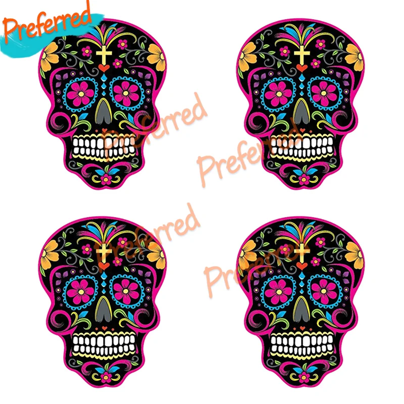 

4X Mexico Waterproof Suitable for Windows Motorcycle Cover Scratch Stickers for Your Home, Car, Coolers, and Laptops 13cm * 10cm