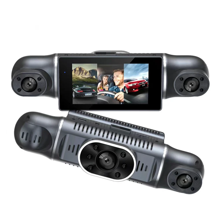 

Car Video Recorder 1080P FHD DVR Camera Front Rear Car Recorder Car Black Box Triple Lens Camera Dash Cam