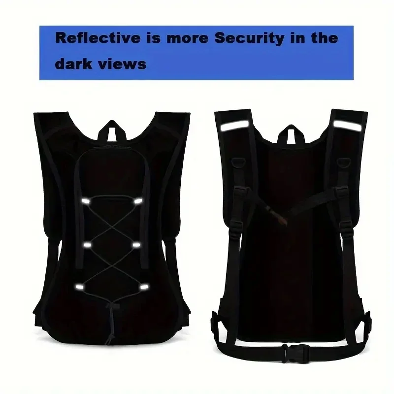 2L Water Bladder Waterproof Sports Backpack Men and Women Drinking Bag Outdoor Cycling Hiking Mountaineering Sports Shoulder Bag 5