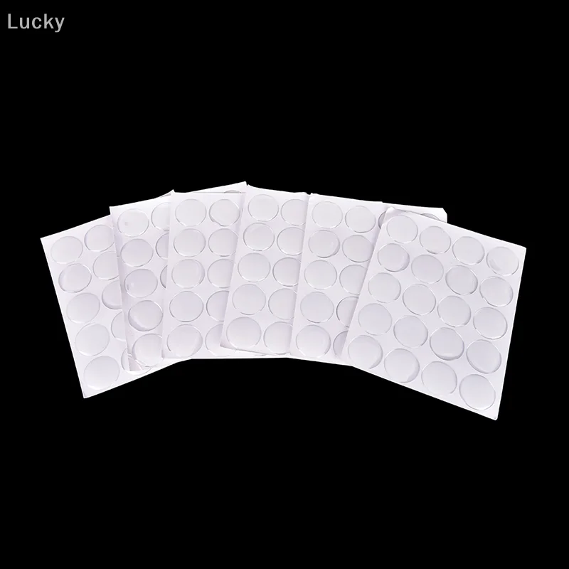100pcs Self-Adhesive 3D Crystal Clear Door Stop Rubber Damper er Cabinet Bumpers Silicone Furniture Cushion Protective Pads