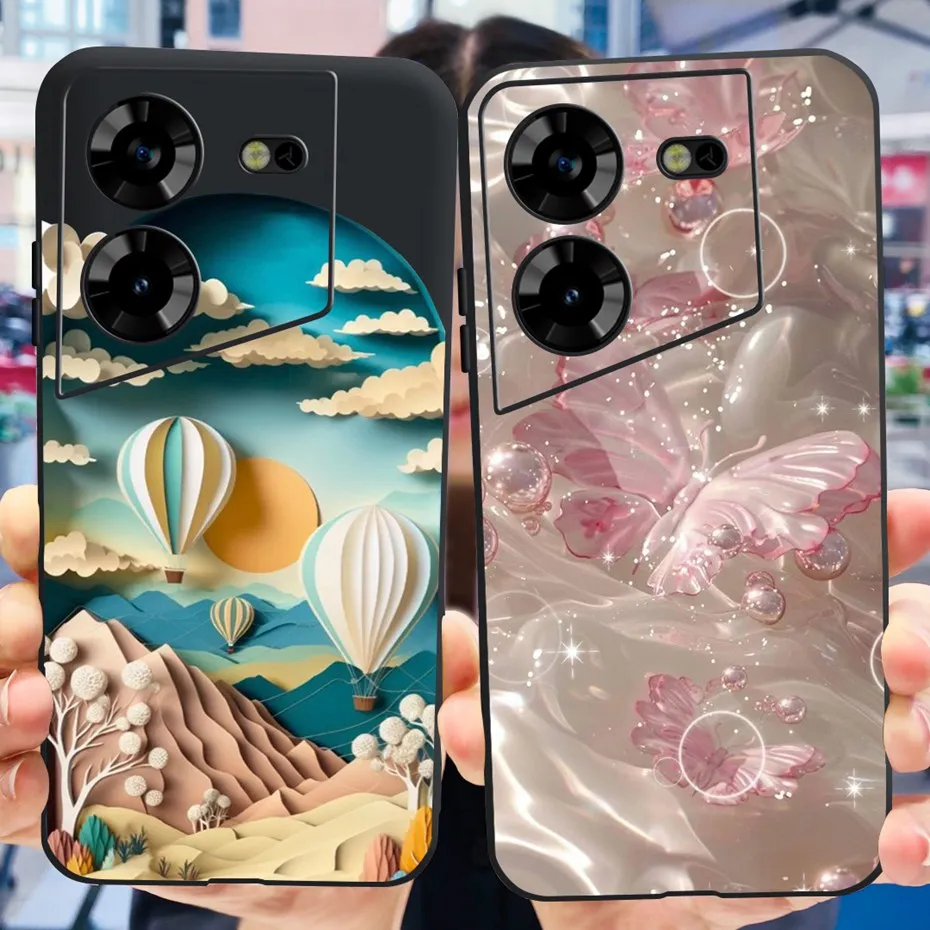 Cool Dragon Pattern Phone Case | Soft TPU Black Silicone Cover