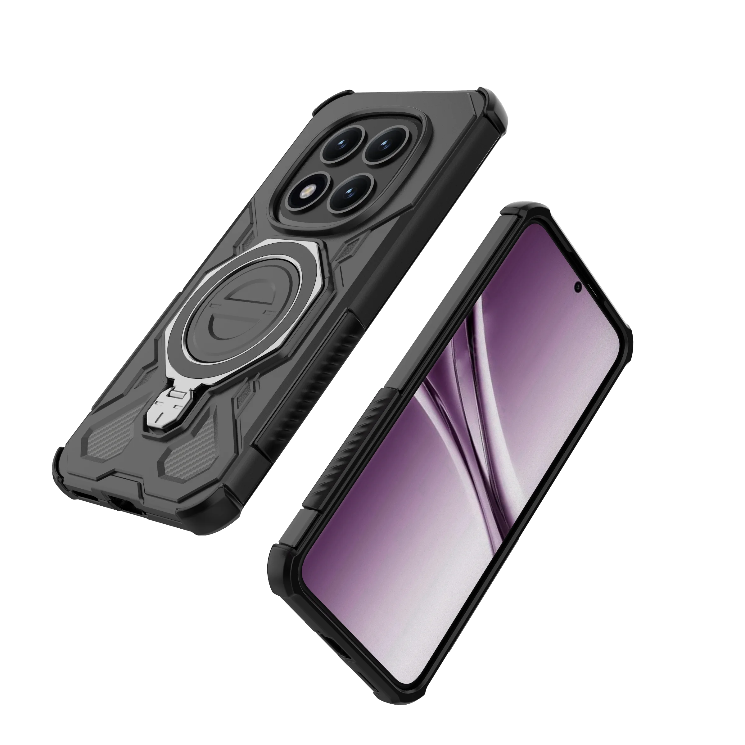 Magnetic Ring Armor Shockproof Case