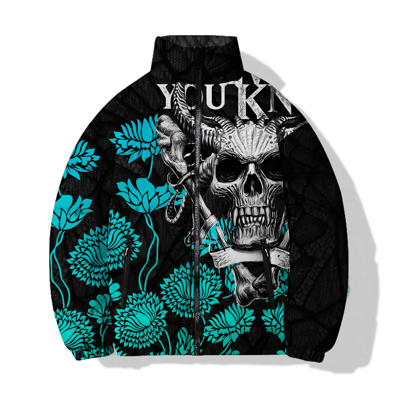 thumbnail image 1 of Abrigos y chaquetas de plumas para hombre Bone, cálidos, frescos, sin impuestos, productos modernos, nuevos, para hombre, 2024, con calavera de hoz, abrigos de invierno para hombre, parkas, 1 of 5