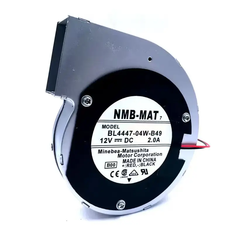NMB BL4447-04W-B49 11028 12V 2A 2선 터빈 원심 팬 송풍기 금속 프레임, 고온 저항성