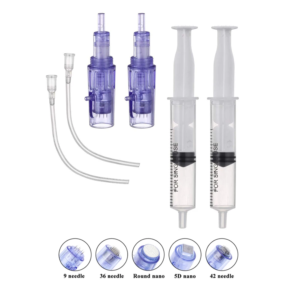 10/50/100pcs Hydra Needle Derma Stamp 9/12/24/36/42/Nano Facial Meso ...