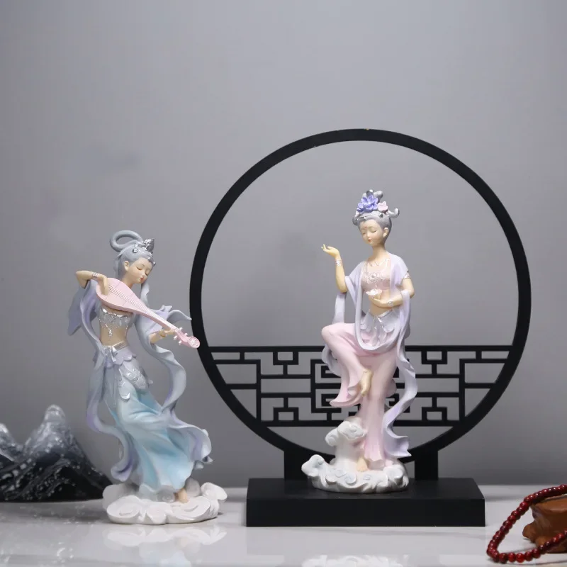 

Dunhuang Feitian Living Room Home Decoration Wedding Gift China-Chic Resin Table Decoration