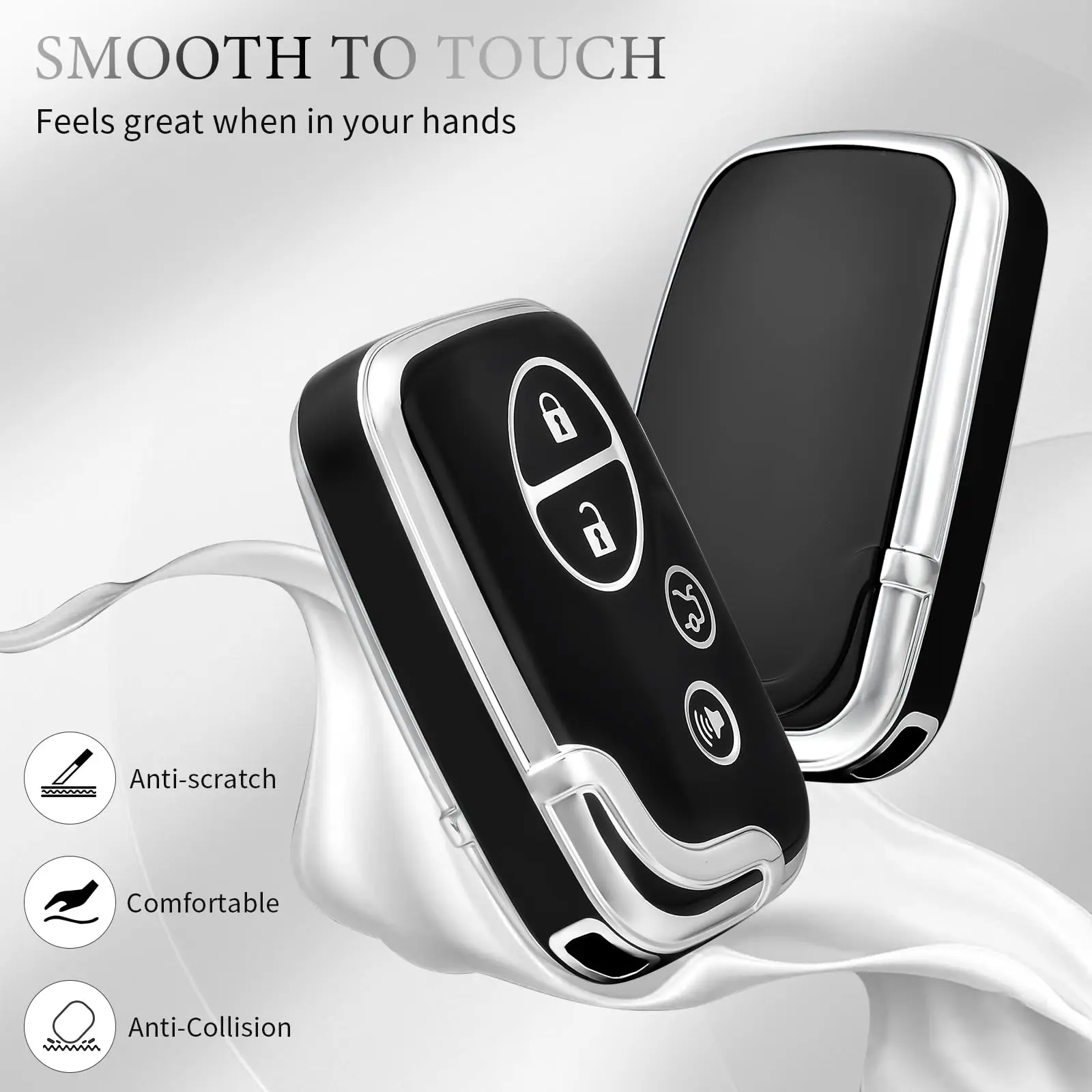 OFFCURVE Premium Leather Key Fob Cover for Lexus – Elegant and Durable Protection