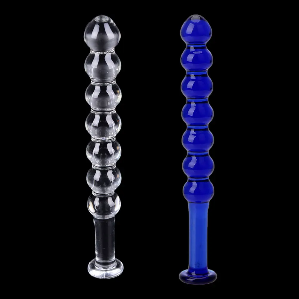 Glass Anal Transpart Butt Plug Masturbator  Stimulate Dilator Anal Plug Smooth Glass_voghion.com