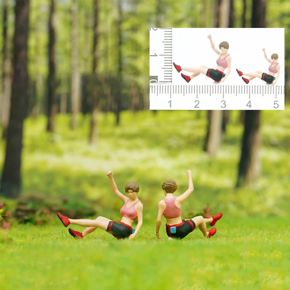 ミニチュア登山と登山家、ジオラマミニチュアフィギュア、人工山モデル