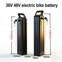 Batterie Li-Ion Silver Fish 11Ah 15Ah 17Ah 20Ah 24V/36V/48V avec chargeur 2A, pour moteur Bafang Silverfish 250W-1000W 1