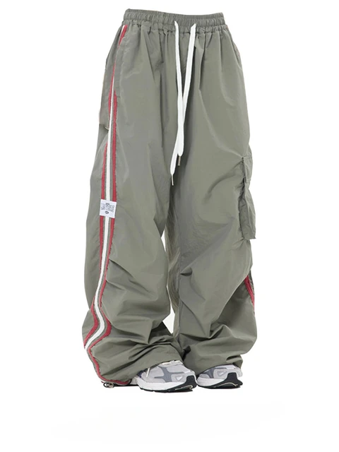 Y2K Women Streetwear Techwear Vintage Cargo Korean Oversized Parachute Pants Men Sweatpants Wide Leg Joggers Trousers Clothes