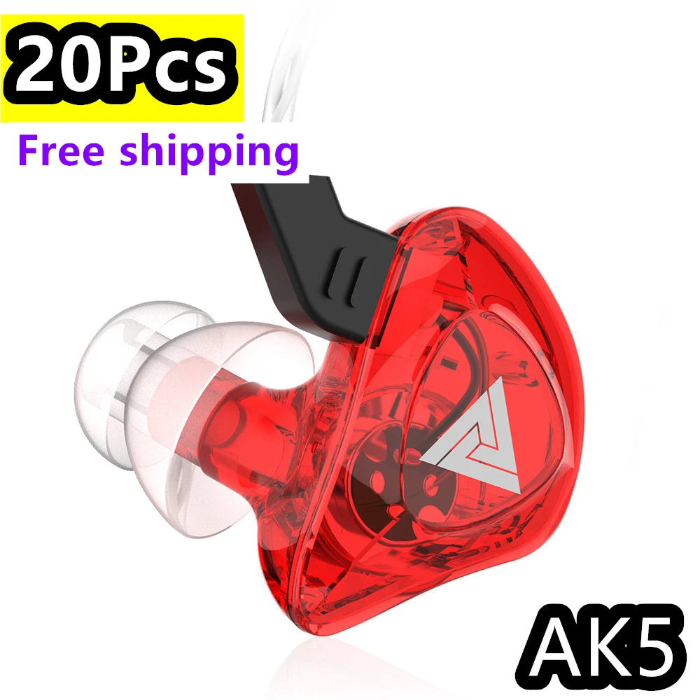 10/20Pcs QKZ AK5 Original HiFi Sport Headphones For VIP Wholesale Music