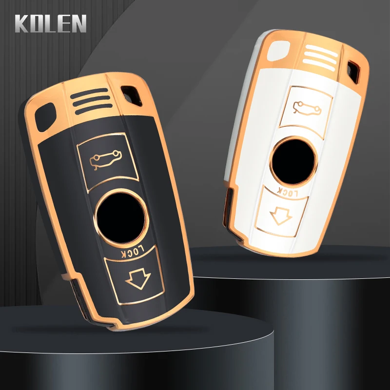 TPU Car Smart Key Case Cover Fob Protector Shell Accessories For BMW E60 E61 E70 E81 E87 E90 E91 E92 X1 X5 X3 1 3 5 6 Series Z4 key case cover key case car key shell remote control case cover