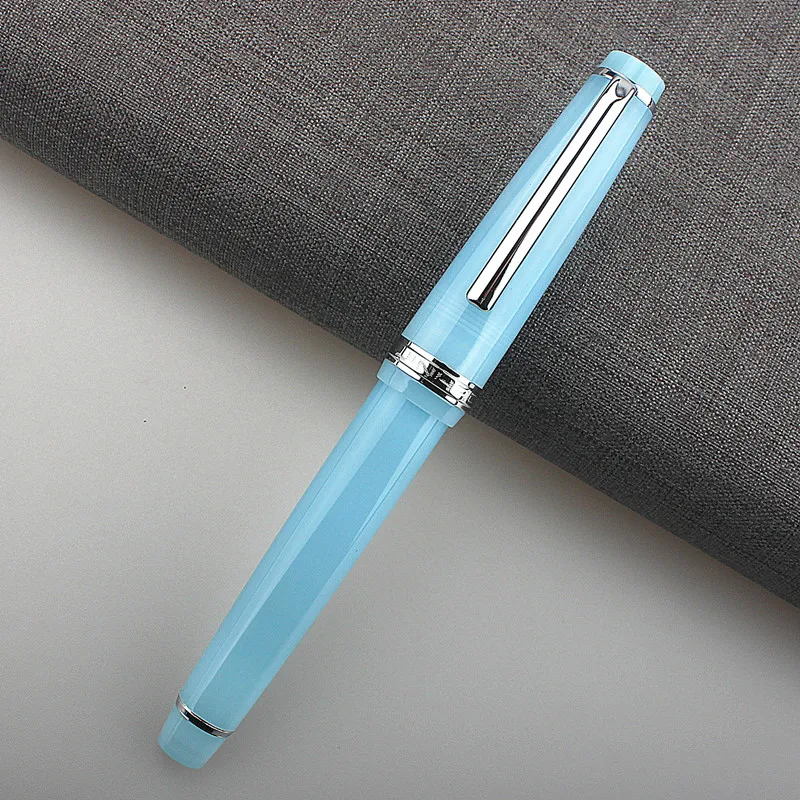 

Jinhao 82 Transparent Blue Business Office Student School Stationery Supplies Fine Nib Fountain Pen