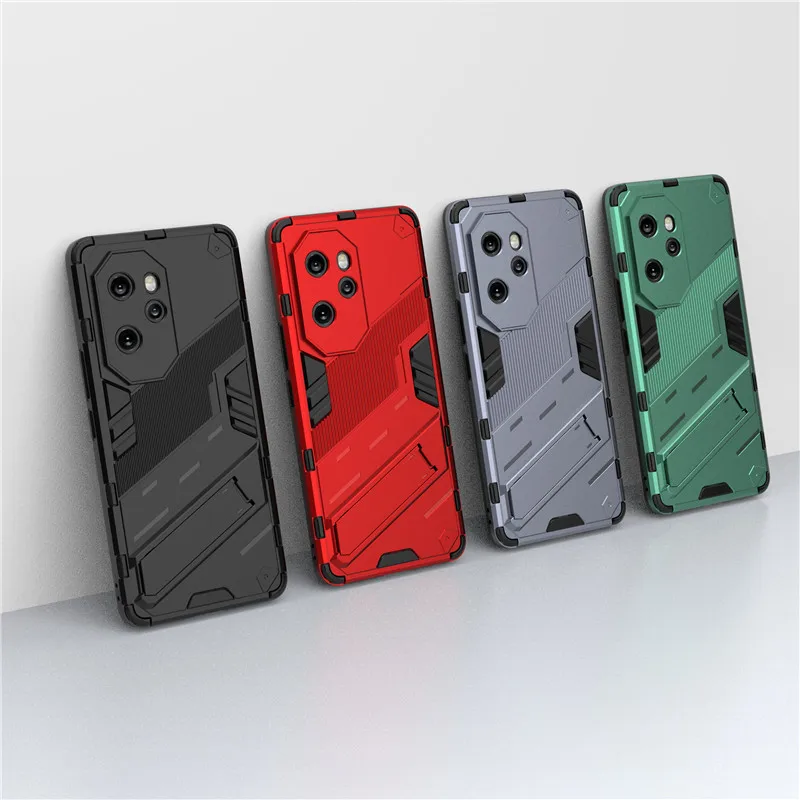 

For Honor 100 Pro Case For Honor 100 Pro 5G Cover 6.78 inch Punk armor Shockproof Hard Rubber Bracket Bumper For Honor 100 Pro