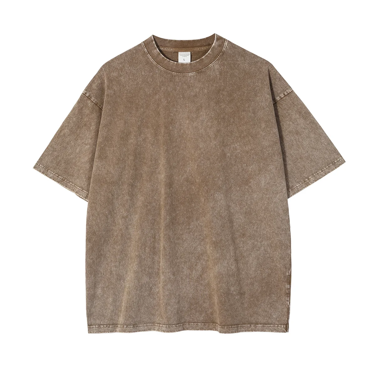 

MRMT 2023 Brand New Men'S T Shirt 250g Pure Cotton T-Shirt For Male Stir-Fried Snowflake Vintage Tops Short Wax Dyed Tshirt
