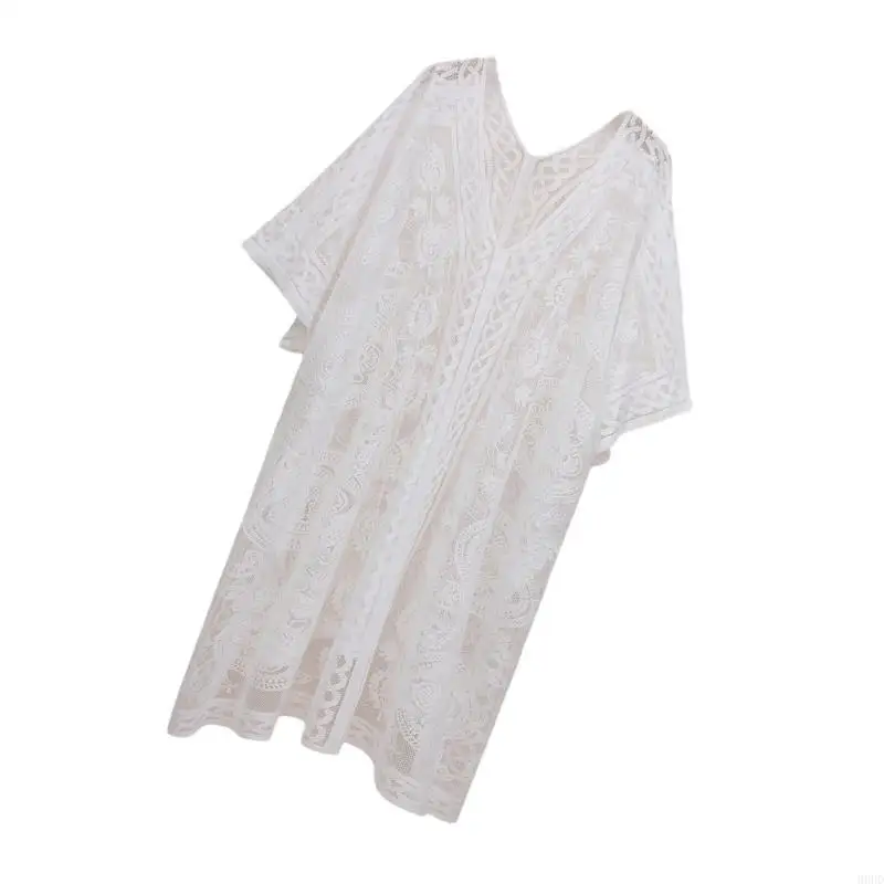 Aufzeigen durch bloße Badeanzug Coverup für Frauen lässig losen Badeanzug Coverup 69HD – Detail 3