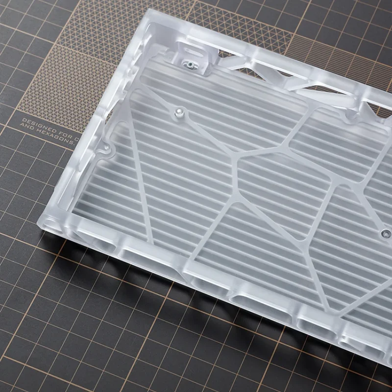 KBDfans Holy60 Base Plate Custom Transparent Frosted PC CNC 