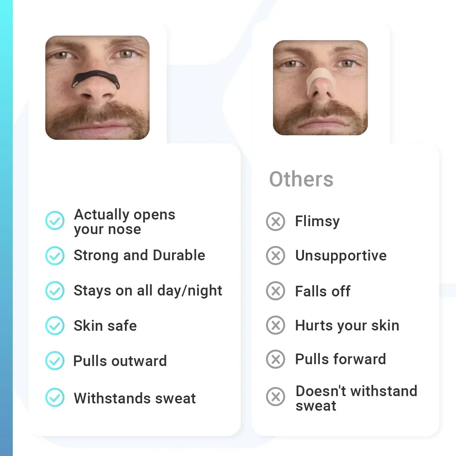 15Pairs الموسعات التنفس الأنفية المغناطيسية أطقم ا...