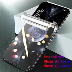Dual - Pack Flexible Hydrogel Screen Protector [Non - Glass], Durable Soft TPU for Infinix Note 60 (Transparent)