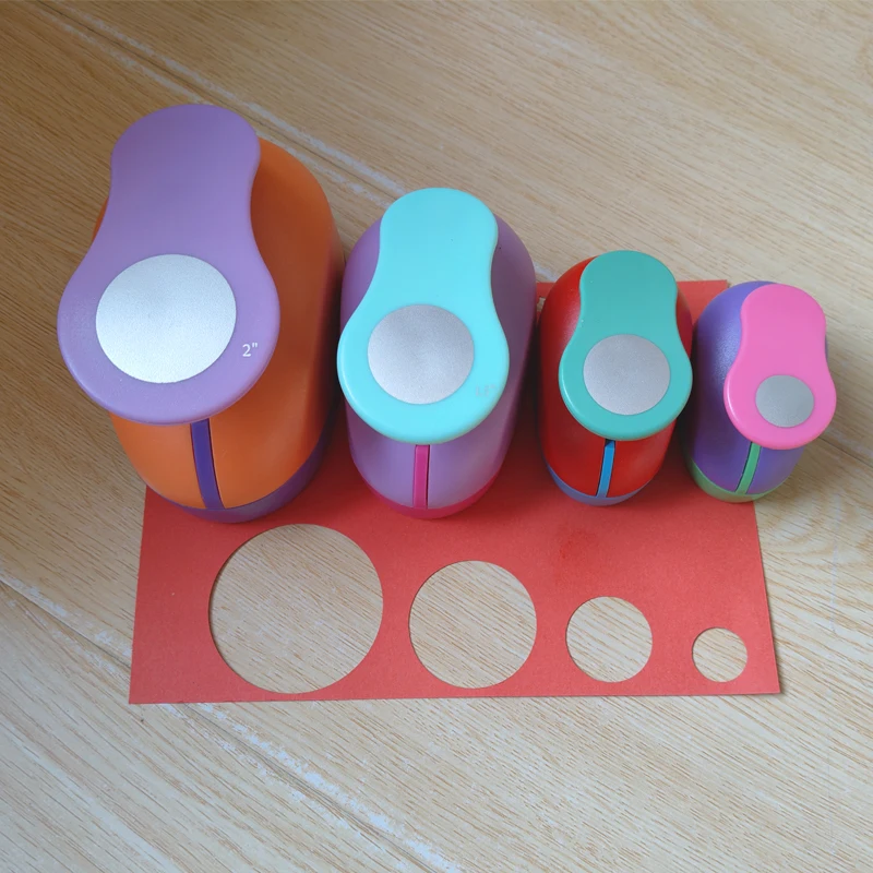 1pc 3" 2" 1.5" 1" Round Circle Craft Paper Cutter Scrapbooking School Puncher EVA Hole Punch