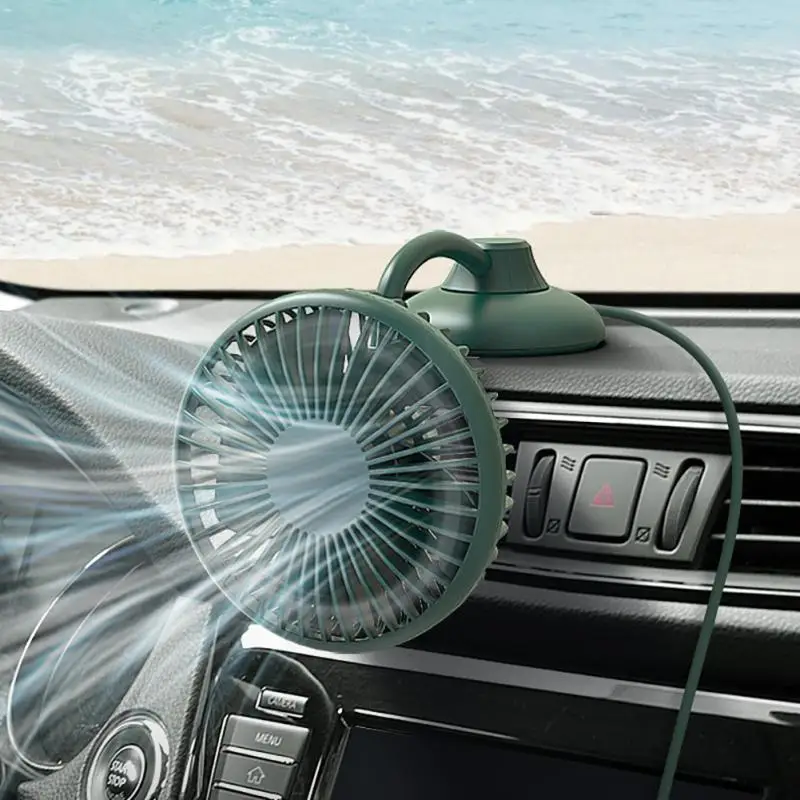 

Car Powerful Quiet Small Fan 360 ° Rotation Of The Base Rotatable Practical Durable Portable For Dashboard Air Circulation Fans