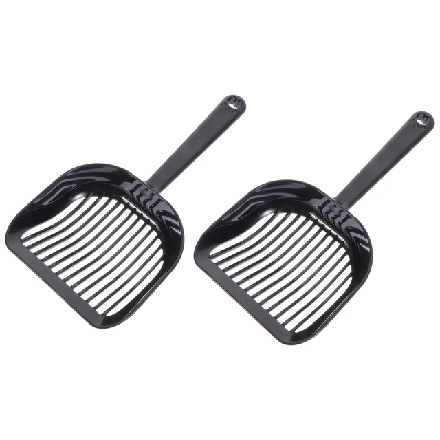 2Pcs Cat Litter Scooper Heavy Duty Plastic Handle Comfort Grip Shovel for Cats Sand Separation Washable Pet Litter Cleaning Tool 4