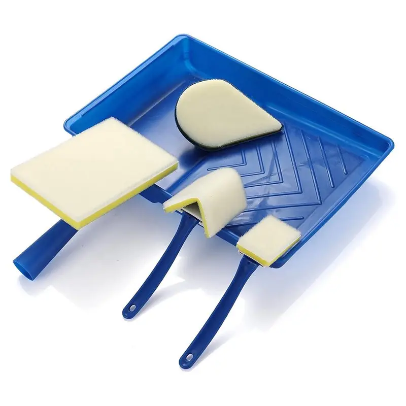 ABVJ-Large For Corner Edger, 트림 및 터치업 작업용, 리필이 포함된 7인치 패드 페인터, 코너 벽 및 천장용 페인트 패드 세트-8개 팩