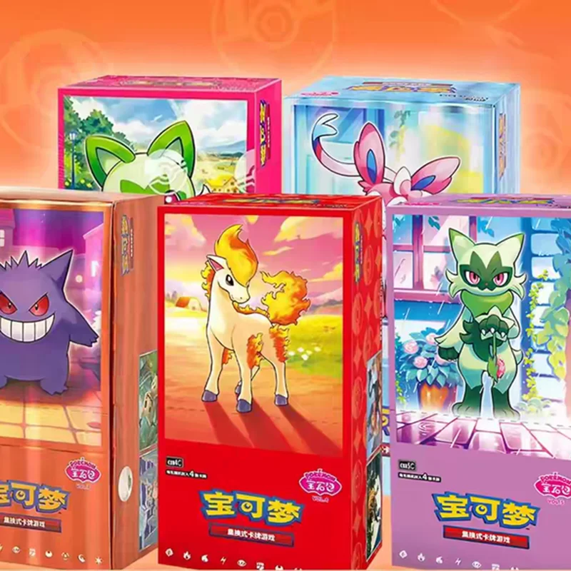 모든 시리즈 PTCG 트레이딩 카드 게임 부스터 팩 심플리파이드 스칼렛 바이올렛 쥬얼 팩 겐가 선물 밀봉 박스 장난감 선물